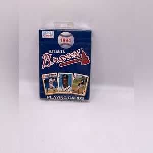 1994 Bicycle Atlanta Braves Playing Cards Factory Sealed.